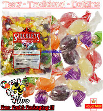 7g - 10kg Stockleys FRUIT DROPS Traditional Boiled Wrapped Sweets Retro Filler