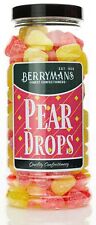 Pear Drops Retro Boiled Sweets Gift Jar by Berrymans Sweet Shop