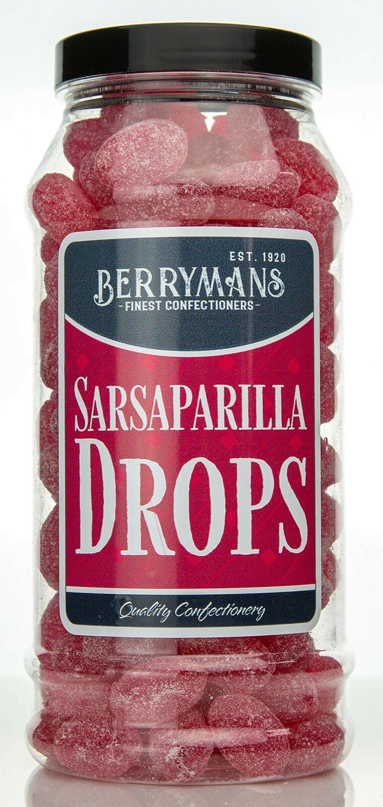 Sarsaparilla Drops Retro Boiled Sweets Gift Jar by Berrymans 