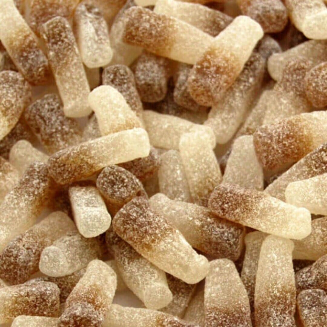 Mini Fizzy Cola Bottles 1000g | Bulk 1kg Sweets | Retro | Pick And Mix | Sour