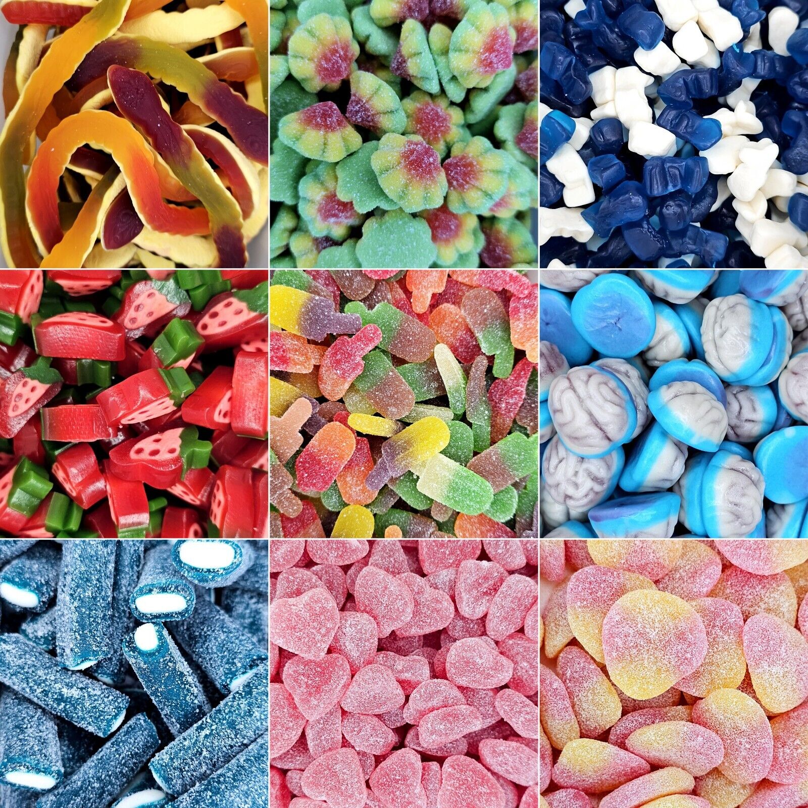 1KG Mega Mix Pick N Mix, Gummy Retro Sweets, 40+ Varieties Bulk Buy Candy Gift