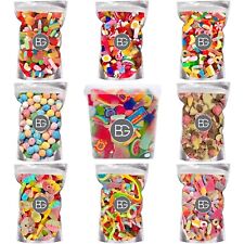 BG Quality Pick n Mix Sweets Pouches -Fresh Retro Candy Bag/Box/Tub 1kg Sweeties