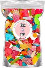 Pick & Mix Sweets 1kg - Exclusive Selection of Retro Candies with Fizzy, Gummy, 