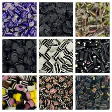 LIQUORICE SWEETS TRADITIONAL RETRO SWEETS ALLSORTS COMFITS PONTEFRACT CAKES