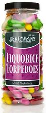 Liquorice Torpedoes Retro Sweets Gift Jar by Berrymans