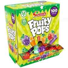  Swizzels Fruity Pops Box Lollipops 1 Box of 100 Lollipops Retro Sweets