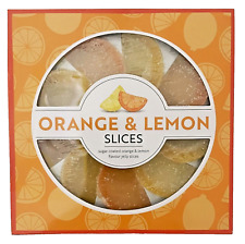 🧡💛Orange & Lemon Jelly Fruit Slices Box Christmas Sweets Retro Gift BB) 07/26