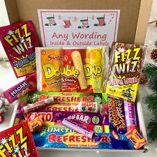 Personalised Christmas Sweets Selection Box - Retro Sweets Gift Box 