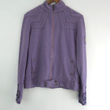 Oilily Embroidered Purple Jacket Women's XL 'Sweet Music' Theme Preloved