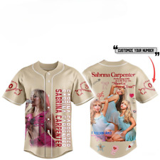 Sabrina Carpenter Short N’ Sweet Tour 2024 Personalized Baseball Jersey