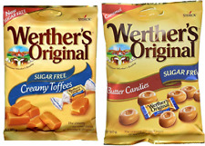 Werther's Original Butter Candies / Creamy Toffee Sugar Free Retro Sweets 80g