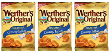 Werther's Original Creamy Toffee Sugar Free Retro Sweets 80g X 3 Packs